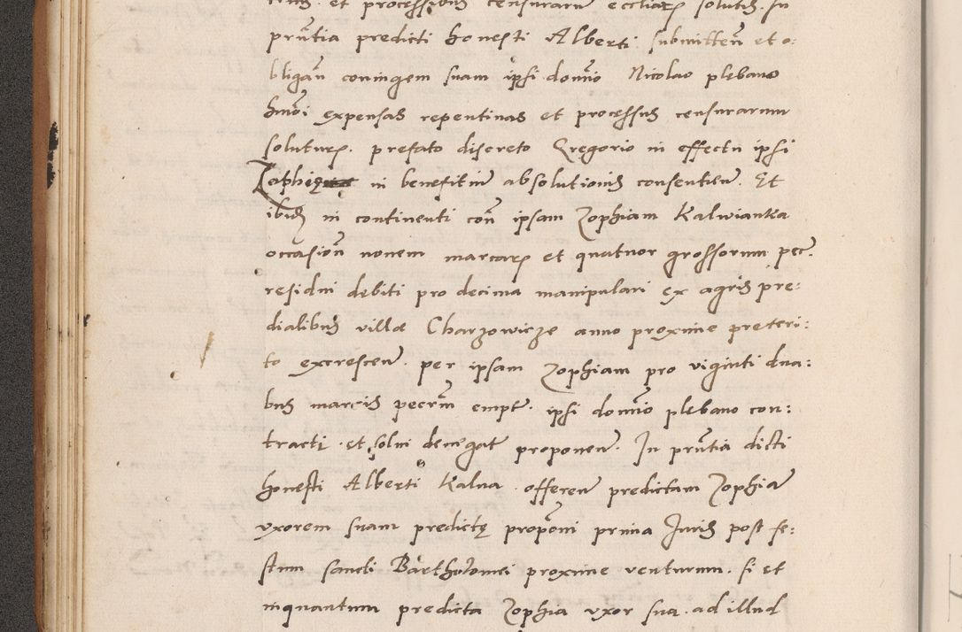 Zdjęcie nr 64 dla obiektu archiwalnego: Acta actorum causarum, sentenciarum tam diffinitivarum quam interlocutoriarum et obligacionum coram reverendo domino Petro Mischkowski custode Kielcensi, canonico vicarioque in spiritualibus generali Cracoviensi ad annum Domini millesimum quingentesimum octavum, cuius indicio est sexta, pontificatus sanctissimi in Christo patris et domini nostri domini Pauli divina providencia pape tercii feliciter moderni, anno coronacionis quarto decimo continuantur