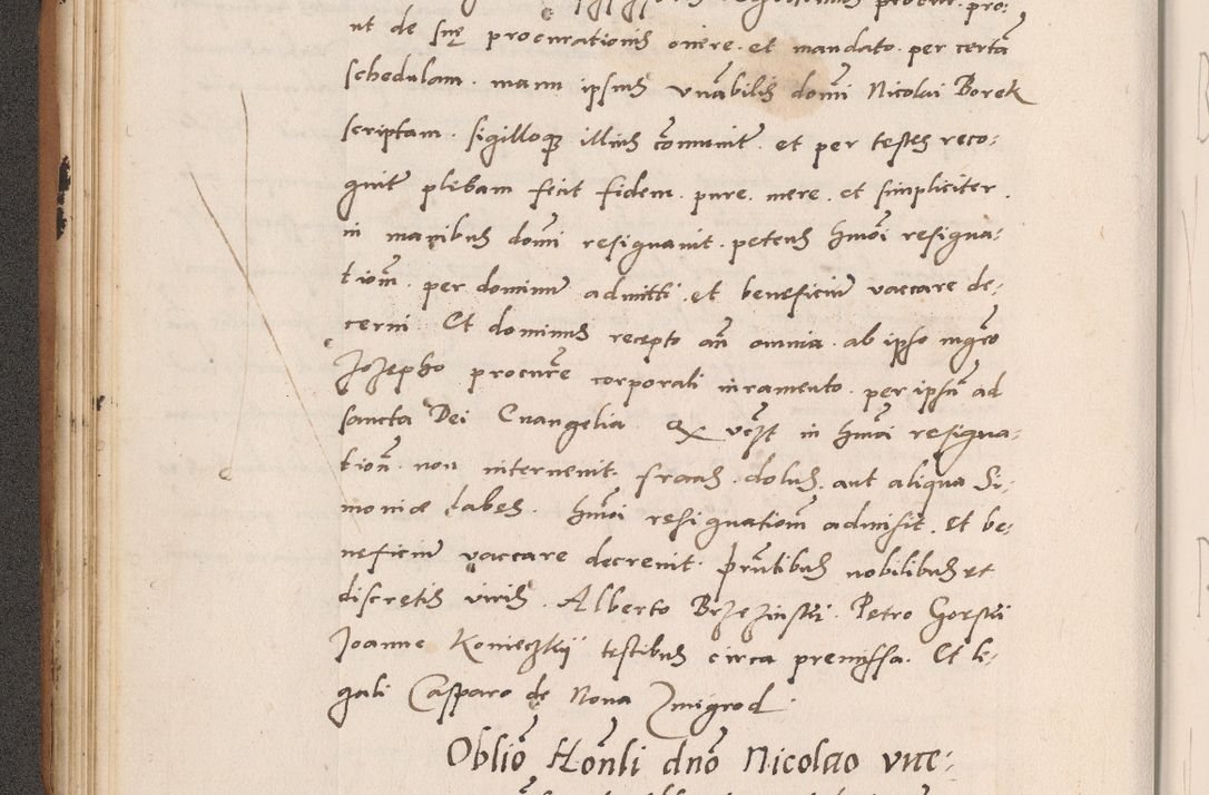 Zdjęcie nr 68 dla obiektu archiwalnego: Acta actorum causarum, sentenciarum tam diffinitivarum quam interlocutoriarum et obligacionum coram reverendo domino Petro Mischkowski custode Kielcensi, canonico vicarioque in spiritualibus generali Cracoviensi ad annum Domini millesimum quingentesimum octavum, cuius indicio est sexta, pontificatus sanctissimi in Christo patris et domini nostri domini Pauli divina providencia pape tercii feliciter moderni, anno coronacionis quarto decimo continuantur