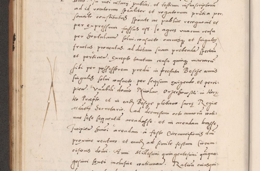 Zdjęcie nr 66 dla obiektu archiwalnego: Acta actorum causarum, sentenciarum tam diffinitivarum quam interlocutoriarum et obligacionum coram reverendo domino Petro Mischkowski custode Kielcensi, canonico vicarioque in spiritualibus generali Cracoviensi ad annum Domini millesimum quingentesimum octavum, cuius indicio est sexta, pontificatus sanctissimi in Christo patris et domini nostri domini Pauli divina providencia pape tercii feliciter moderni, anno coronacionis quarto decimo continuantur