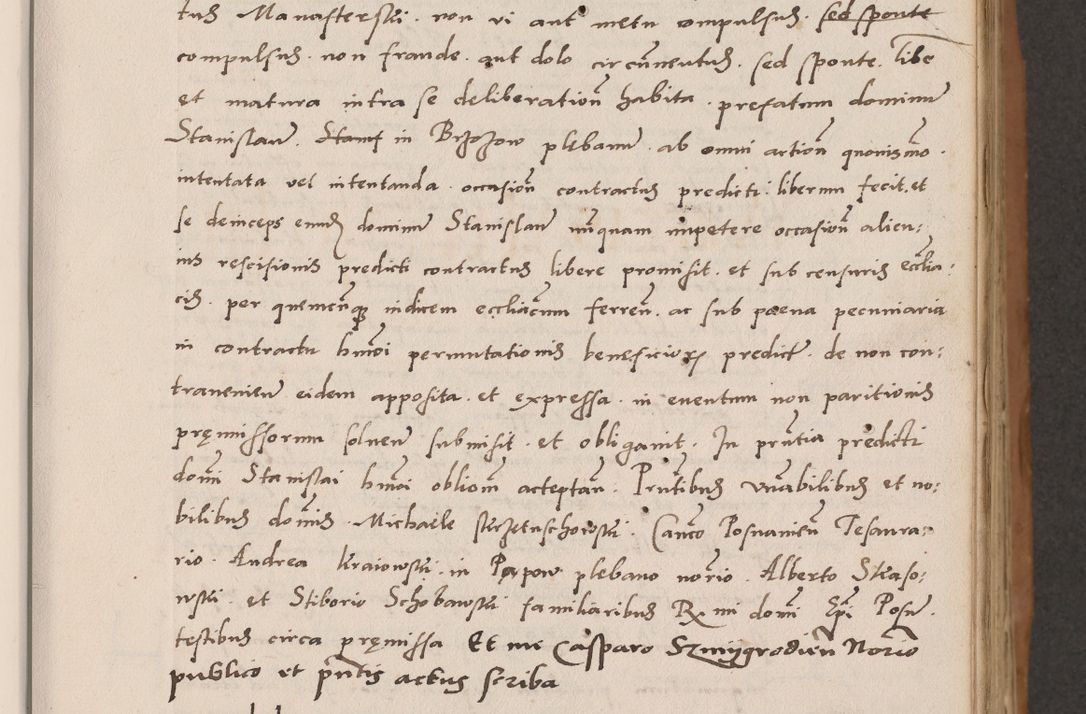 Zdjęcie nr 63 dla obiektu archiwalnego: Acta actorum causarum, sentenciarum tam diffinitivarum quam interlocutoriarum et obligacionum coram reverendo domino Petro Mischkowski custode Kielcensi, canonico vicarioque in spiritualibus generali Cracoviensi ad annum Domini millesimum quingentesimum octavum, cuius indicio est sexta, pontificatus sanctissimi in Christo patris et domini nostri domini Pauli divina providencia pape tercii feliciter moderni, anno coronacionis quarto decimo continuantur