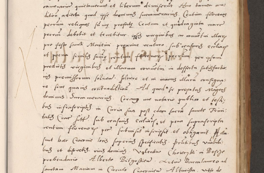 Zdjęcie nr 61 dla obiektu archiwalnego: Acta actorum causarum, sentenciarum tam diffinitivarum quam interlocutoriarum et obligacionum coram reverendo domino Petro Mischkowski custode Kielcensi, canonico vicarioque in spiritualibus generali Cracoviensi ad annum Domini millesimum quingentesimum octavum, cuius indicio est sexta, pontificatus sanctissimi in Christo patris et domini nostri domini Pauli divina providencia pape tercii feliciter moderni, anno coronacionis quarto decimo continuantur