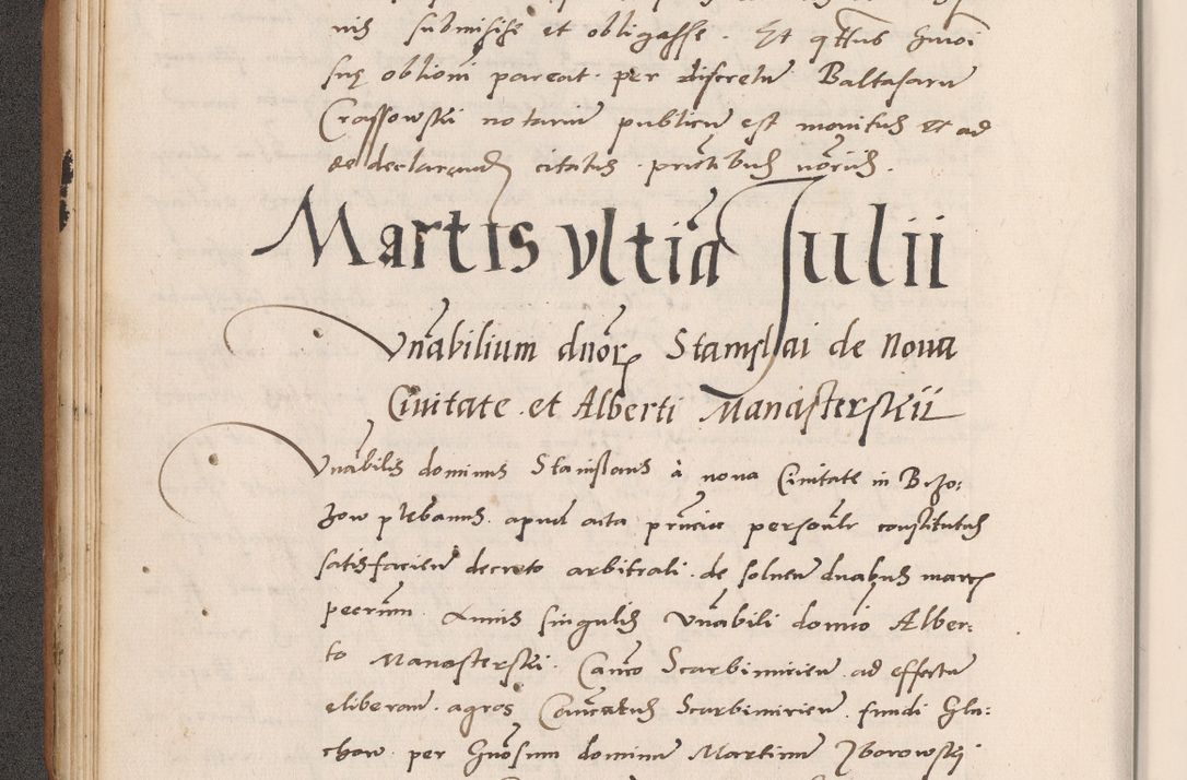 Zdjęcie nr 62 dla obiektu archiwalnego: Acta actorum causarum, sentenciarum tam diffinitivarum quam interlocutoriarum et obligacionum coram reverendo domino Petro Mischkowski custode Kielcensi, canonico vicarioque in spiritualibus generali Cracoviensi ad annum Domini millesimum quingentesimum octavum, cuius indicio est sexta, pontificatus sanctissimi in Christo patris et domini nostri domini Pauli divina providencia pape tercii feliciter moderni, anno coronacionis quarto decimo continuantur