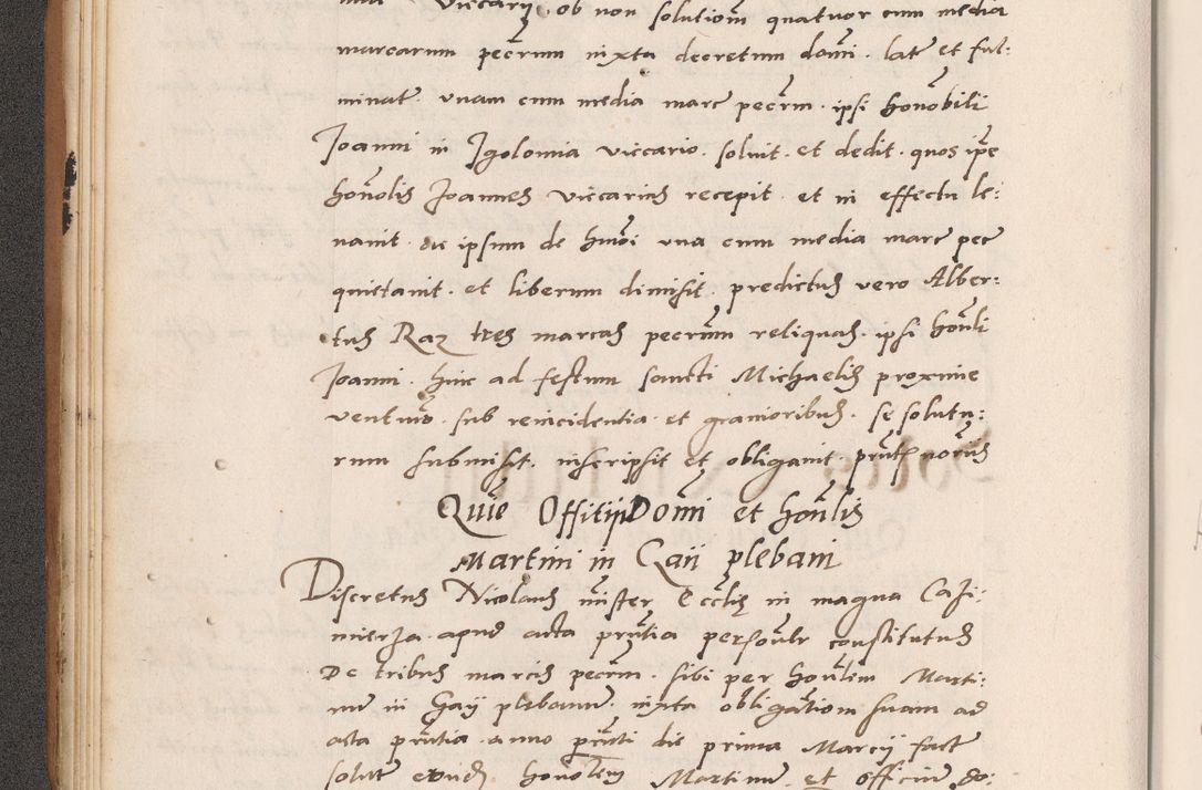 Zdjęcie nr 56 dla obiektu archiwalnego: Acta actorum causarum, sentenciarum tam diffinitivarum quam interlocutoriarum et obligacionum coram reverendo domino Petro Mischkowski custode Kielcensi, canonico vicarioque in spiritualibus generali Cracoviensi ad annum Domini millesimum quingentesimum octavum, cuius indicio est sexta, pontificatus sanctissimi in Christo patris et domini nostri domini Pauli divina providencia pape tercii feliciter moderni, anno coronacionis quarto decimo continuantur