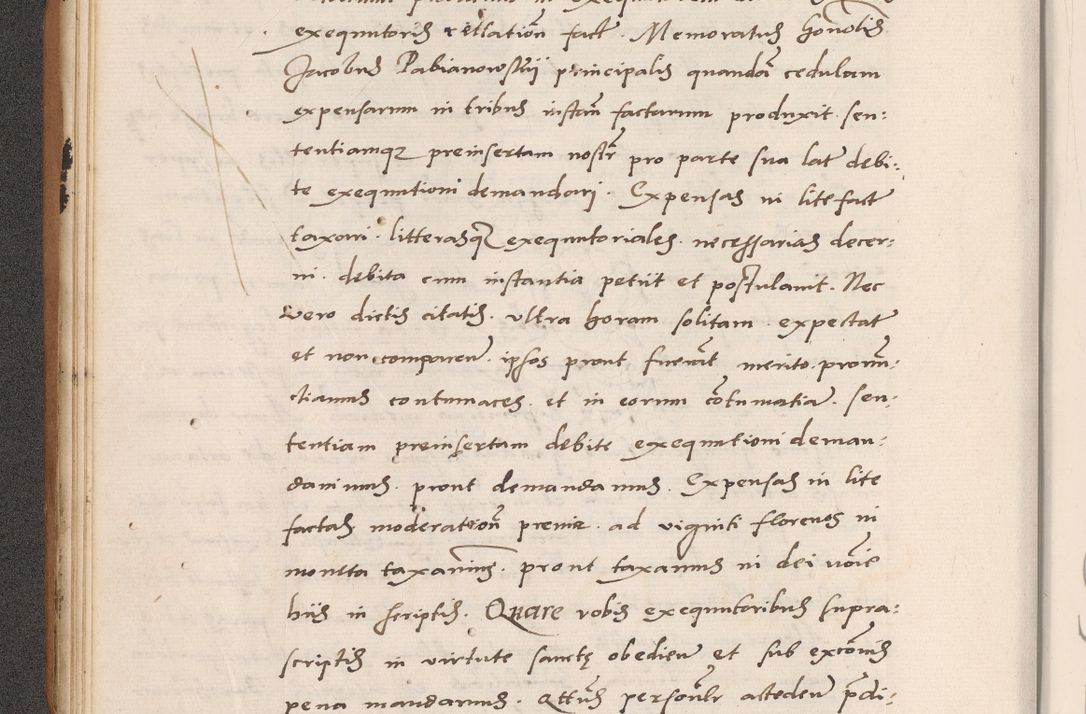 Zdjęcie nr 48 dla obiektu archiwalnego: Acta actorum causarum, sentenciarum tam diffinitivarum quam interlocutoriarum et obligacionum coram reverendo domino Petro Mischkowski custode Kielcensi, canonico vicarioque in spiritualibus generali Cracoviensi ad annum Domini millesimum quingentesimum octavum, cuius indicio est sexta, pontificatus sanctissimi in Christo patris et domini nostri domini Pauli divina providencia pape tercii feliciter moderni, anno coronacionis quarto decimo continuantur