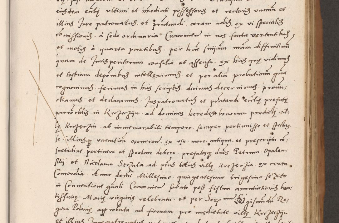 Zdjęcie nr 41 dla obiektu archiwalnego: Acta actorum causarum, sentenciarum tam diffinitivarum quam interlocutoriarum et obligacionum coram reverendo domino Petro Mischkowski custode Kielcensi, canonico vicarioque in spiritualibus generali Cracoviensi ad annum Domini millesimum quingentesimum octavum, cuius indicio est sexta, pontificatus sanctissimi in Christo patris et domini nostri domini Pauli divina providencia pape tercii feliciter moderni, anno coronacionis quarto decimo continuantur