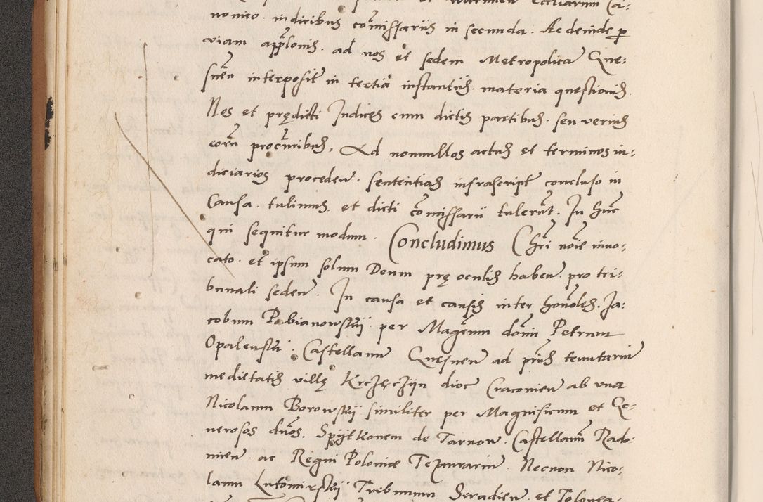 Zdjęcie nr 40 dla obiektu archiwalnego: Acta actorum causarum, sentenciarum tam diffinitivarum quam interlocutoriarum et obligacionum coram reverendo domino Petro Mischkowski custode Kielcensi, canonico vicarioque in spiritualibus generali Cracoviensi ad annum Domini millesimum quingentesimum octavum, cuius indicio est sexta, pontificatus sanctissimi in Christo patris et domini nostri domini Pauli divina providencia pape tercii feliciter moderni, anno coronacionis quarto decimo continuantur