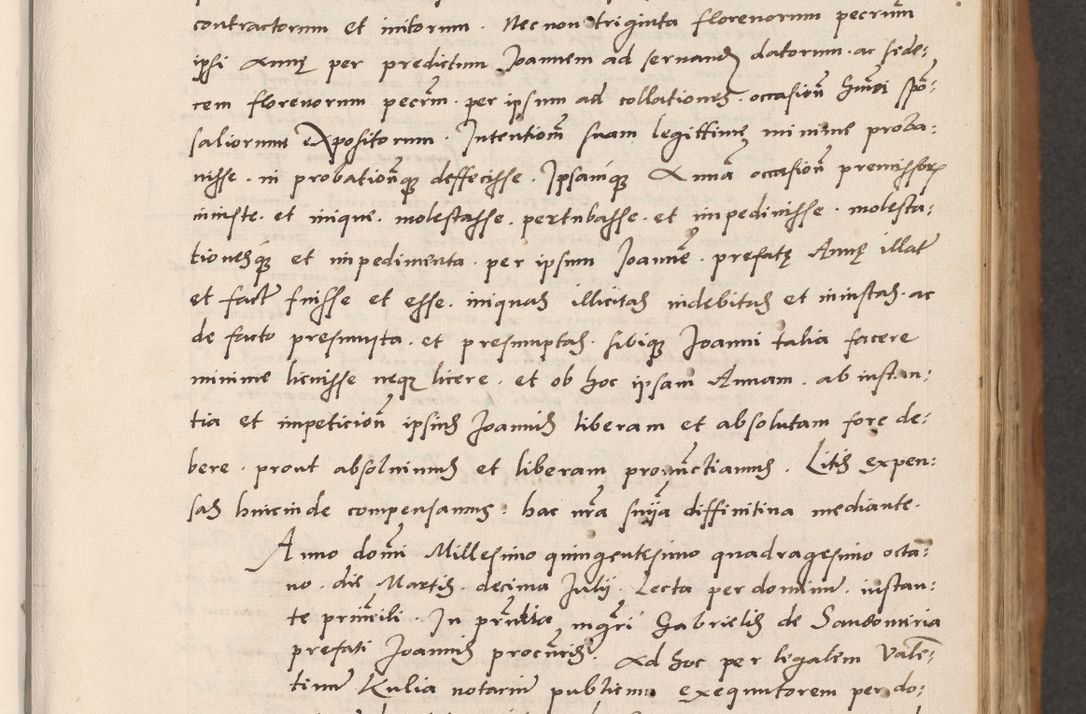 Zdjęcie nr 25 dla obiektu archiwalnego: Acta actorum causarum, sentenciarum tam diffinitivarum quam interlocutoriarum et obligacionum coram reverendo domino Petro Mischkowski custode Kielcensi, canonico vicarioque in spiritualibus generali Cracoviensi ad annum Domini millesimum quingentesimum octavum, cuius indicio est sexta, pontificatus sanctissimi in Christo patris et domini nostri domini Pauli divina providencia pape tercii feliciter moderni, anno coronacionis quarto decimo continuantur
