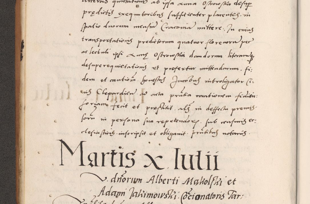 Zdjęcie nr 22 dla obiektu archiwalnego: Acta actorum causarum, sentenciarum tam diffinitivarum quam interlocutoriarum et obligacionum coram reverendo domino Petro Mischkowski custode Kielcensi, canonico vicarioque in spiritualibus generali Cracoviensi ad annum Domini millesimum quingentesimum octavum, cuius indicio est sexta, pontificatus sanctissimi in Christo patris et domini nostri domini Pauli divina providencia pape tercii feliciter moderni, anno coronacionis quarto decimo continuantur