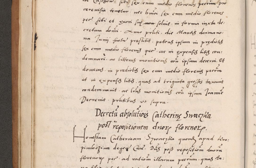 Zdjęcie nr 16 dla obiektu archiwalnego: Acta actorum causarum, sentenciarum tam diffinitivarum quam interlocutoriarum et obligacionum coram reverendo domino Petro Mischkowski custode Kielcensi, canonico vicarioque in spiritualibus generali Cracoviensi ad annum Domini millesimum quingentesimum octavum, cuius indicio est sexta, pontificatus sanctissimi in Christo patris et domini nostri domini Pauli divina providencia pape tercii feliciter moderni, anno coronacionis quarto decimo continuantur