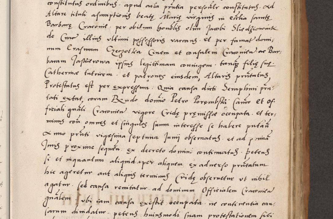 Zdjęcie nr 13 dla obiektu archiwalnego: Acta actorum causarum, sentenciarum tam diffinitivarum quam interlocutoriarum et obligacionum coram reverendo domino Petro Mischkowski custode Kielcensi, canonico vicarioque in spiritualibus generali Cracoviensi ad annum Domini millesimum quingentesimum octavum, cuius indicio est sexta, pontificatus sanctissimi in Christo patris et domini nostri domini Pauli divina providencia pape tercii feliciter moderni, anno coronacionis quarto decimo continuantur
