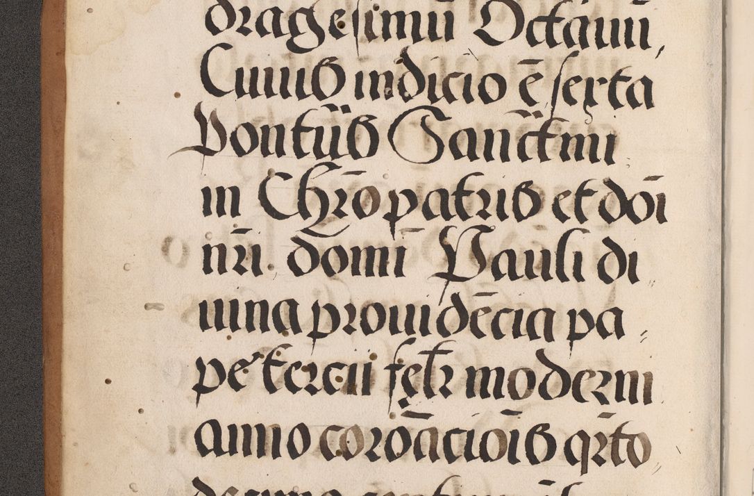 Zdjęcie nr 8 dla obiektu archiwalnego: Acta actorum causarum, sentenciarum tam diffinitivarum quam interlocutoriarum et obligacionum coram reverendo domino Petro Mischkowski custode Kielcensi, canonico vicarioque in spiritualibus generali Cracoviensi ad annum Domini millesimum quingentesimum octavum, cuius indicio est sexta, pontificatus sanctissimi in Christo patris et domini nostri domini Pauli divina providencia pape tercii feliciter moderni, anno coronacionis quarto decimo continuantur