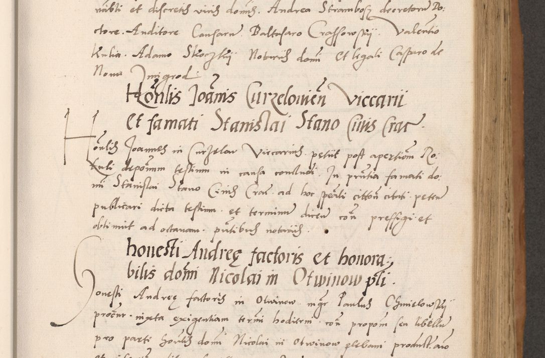Zdjęcie nr 209 dla obiektu archiwalnego: Acta actorum causarum, sentenciarum tam diffinitivarum quam interlocutoriarum et obligacionum coram reverendo domino Petro Mischkowski custode Kielcensi, canonico vicarioque in spiritualibus generali Cracoviensi ad annum Domini millesimum quingentesimum octavum, cuius indicio est sexta, pontificatus sanctissimi in Christo patris et domini nostri domini Pauli divina providencia pape tercii feliciter moderni, anno coronacionis quarto decimo continuantur