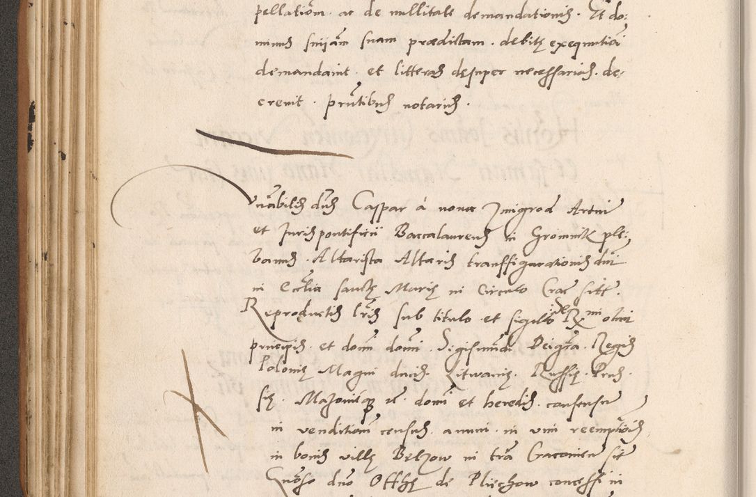 Zdjęcie nr 210 dla obiektu archiwalnego: Acta actorum causarum, sentenciarum tam diffinitivarum quam interlocutoriarum et obligacionum coram reverendo domino Petro Mischkowski custode Kielcensi, canonico vicarioque in spiritualibus generali Cracoviensi ad annum Domini millesimum quingentesimum octavum, cuius indicio est sexta, pontificatus sanctissimi in Christo patris et domini nostri domini Pauli divina providencia pape tercii feliciter moderni, anno coronacionis quarto decimo continuantur