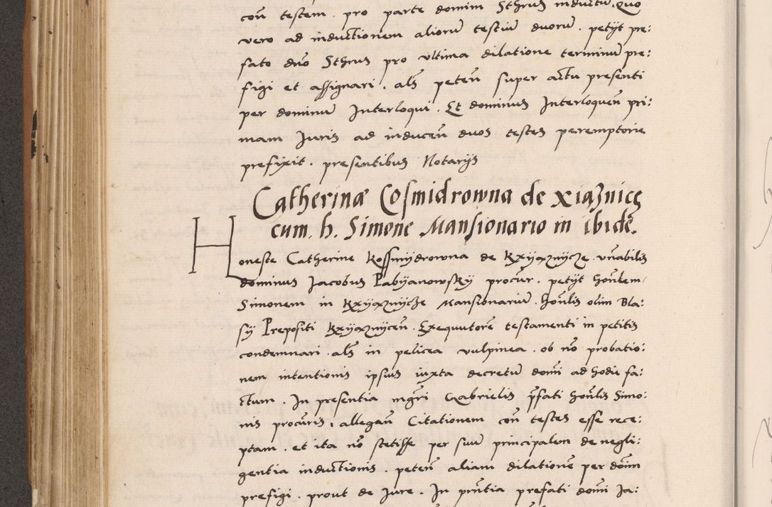 Zdjęcie nr 398 dla obiektu archiwalnego: Acta actorum causarum, sentenciarum tam diffinitivarum quam interlocutoriarum et obligacionum coram reverendo domino Petro Mischkowski custode Kielcensi, canonico vicarioque in spiritualibus generali Cracoviensi ad annum Domini millesimum quingentesimum octavum, cuius indicio est sexta, pontificatus sanctissimi in Christo patris et domini nostri domini Pauli divina providencia pape tercii feliciter moderni, anno coronacionis quarto decimo continuantur