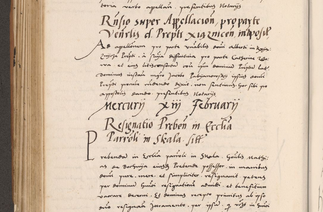 Zdjęcie nr 396 dla obiektu archiwalnego: Acta actorum causarum, sentenciarum tam diffinitivarum quam interlocutoriarum et obligacionum coram reverendo domino Petro Mischkowski custode Kielcensi, canonico vicarioque in spiritualibus generali Cracoviensi ad annum Domini millesimum quingentesimum octavum, cuius indicio est sexta, pontificatus sanctissimi in Christo patris et domini nostri domini Pauli divina providencia pape tercii feliciter moderni, anno coronacionis quarto decimo continuantur