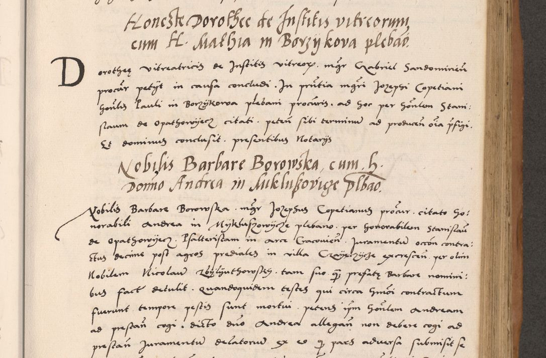 Zdjęcie nr 393 dla obiektu archiwalnego: Acta actorum causarum, sentenciarum tam diffinitivarum quam interlocutoriarum et obligacionum coram reverendo domino Petro Mischkowski custode Kielcensi, canonico vicarioque in spiritualibus generali Cracoviensi ad annum Domini millesimum quingentesimum octavum, cuius indicio est sexta, pontificatus sanctissimi in Christo patris et domini nostri domini Pauli divina providencia pape tercii feliciter moderni, anno coronacionis quarto decimo continuantur