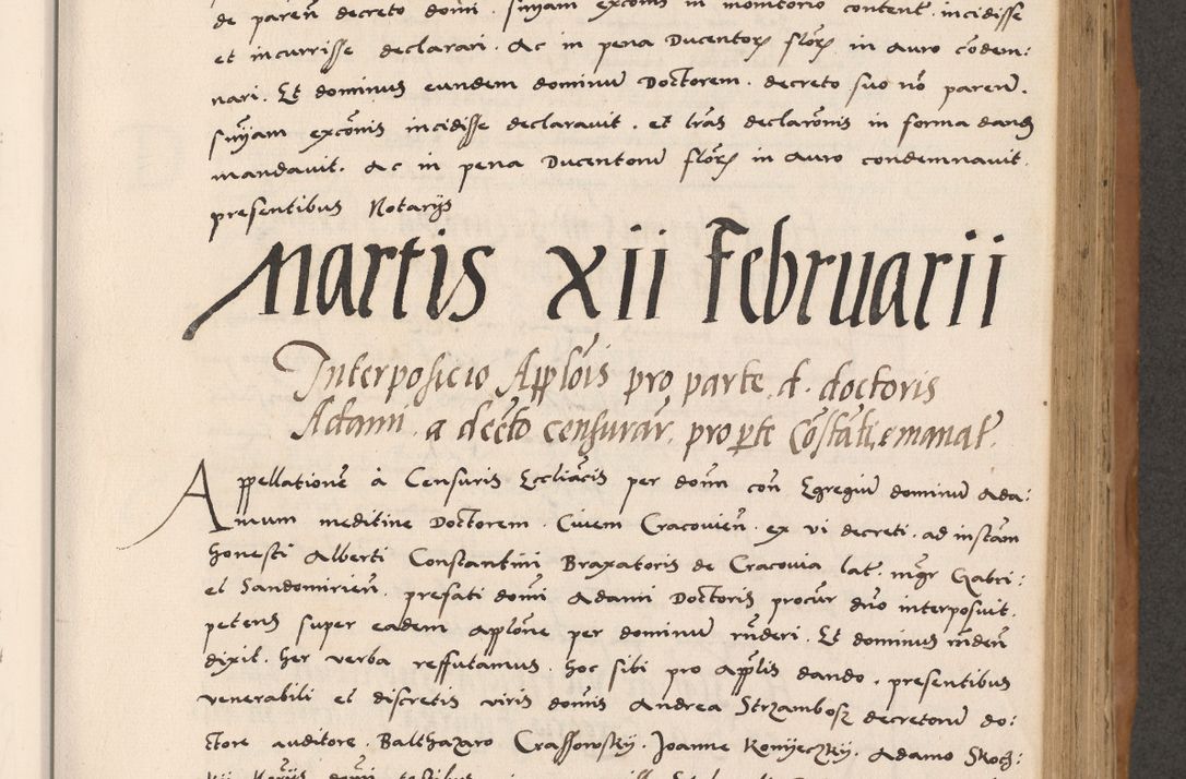 Zdjęcie nr 391 dla obiektu archiwalnego: Acta actorum causarum, sentenciarum tam diffinitivarum quam interlocutoriarum et obligacionum coram reverendo domino Petro Mischkowski custode Kielcensi, canonico vicarioque in spiritualibus generali Cracoviensi ad annum Domini millesimum quingentesimum octavum, cuius indicio est sexta, pontificatus sanctissimi in Christo patris et domini nostri domini Pauli divina providencia pape tercii feliciter moderni, anno coronacionis quarto decimo continuantur