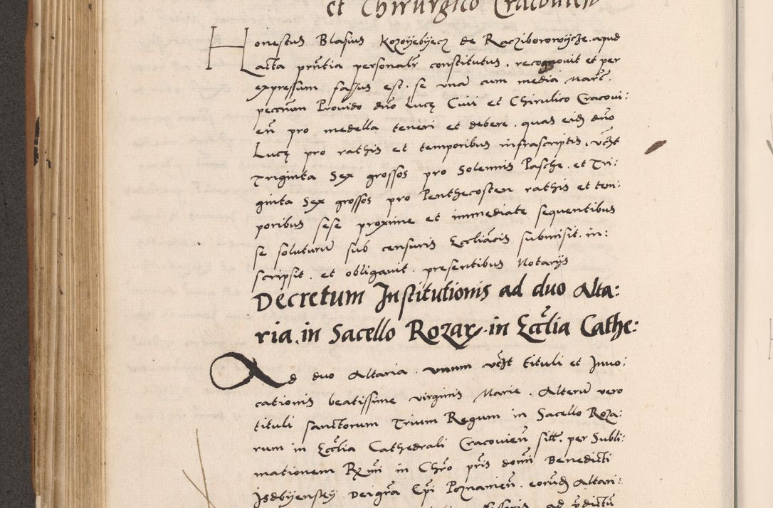 Zdjęcie nr 382 dla obiektu archiwalnego: Acta actorum causarum, sentenciarum tam diffinitivarum quam interlocutoriarum et obligacionum coram reverendo domino Petro Mischkowski custode Kielcensi, canonico vicarioque in spiritualibus generali Cracoviensi ad annum Domini millesimum quingentesimum octavum, cuius indicio est sexta, pontificatus sanctissimi in Christo patris et domini nostri domini Pauli divina providencia pape tercii feliciter moderni, anno coronacionis quarto decimo continuantur