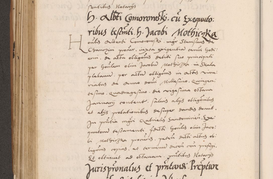 Zdjęcie nr 368 dla obiektu archiwalnego: Acta actorum causarum, sentenciarum tam diffinitivarum quam interlocutoriarum et obligacionum coram reverendo domino Petro Mischkowski custode Kielcensi, canonico vicarioque in spiritualibus generali Cracoviensi ad annum Domini millesimum quingentesimum octavum, cuius indicio est sexta, pontificatus sanctissimi in Christo patris et domini nostri domini Pauli divina providencia pape tercii feliciter moderni, anno coronacionis quarto decimo continuantur