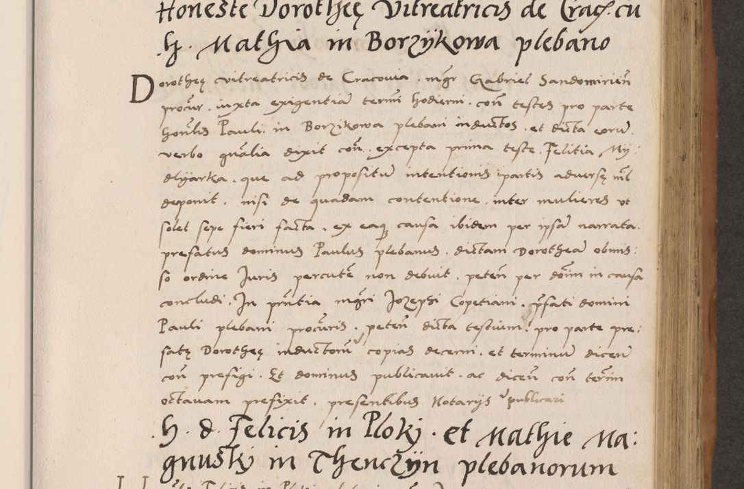 Zdjęcie nr 367 dla obiektu archiwalnego: Acta actorum causarum, sentenciarum tam diffinitivarum quam interlocutoriarum et obligacionum coram reverendo domino Petro Mischkowski custode Kielcensi, canonico vicarioque in spiritualibus generali Cracoviensi ad annum Domini millesimum quingentesimum octavum, cuius indicio est sexta, pontificatus sanctissimi in Christo patris et domini nostri domini Pauli divina providencia pape tercii feliciter moderni, anno coronacionis quarto decimo continuantur