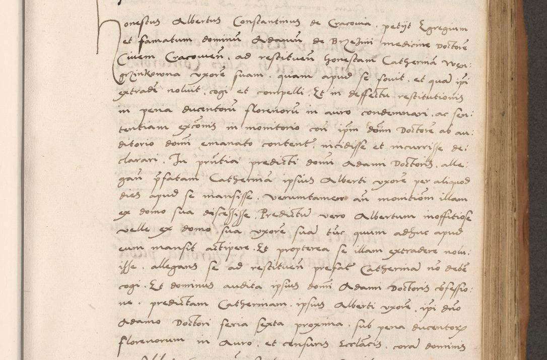 Zdjęcie nr 361 dla obiektu archiwalnego: Acta actorum causarum, sentenciarum tam diffinitivarum quam interlocutoriarum et obligacionum coram reverendo domino Petro Mischkowski custode Kielcensi, canonico vicarioque in spiritualibus generali Cracoviensi ad annum Domini millesimum quingentesimum octavum, cuius indicio est sexta, pontificatus sanctissimi in Christo patris et domini nostri domini Pauli divina providencia pape tercii feliciter moderni, anno coronacionis quarto decimo continuantur