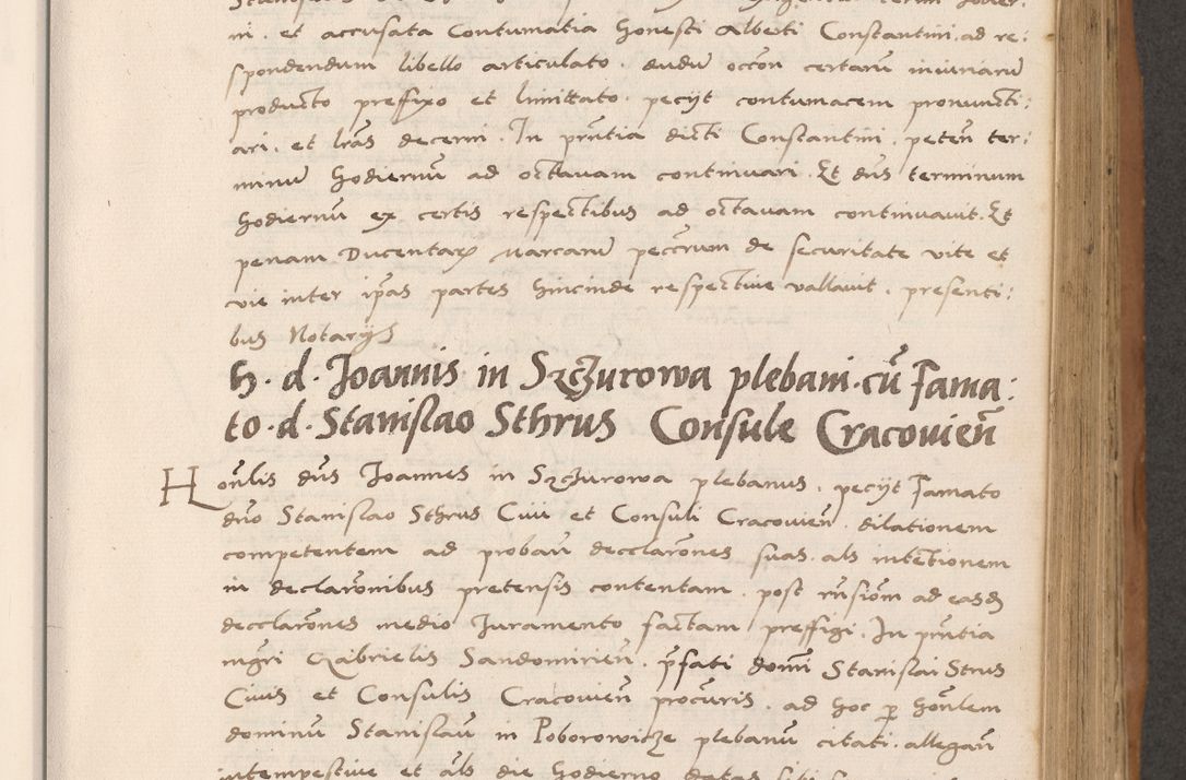 Zdjęcie nr 357 dla obiektu archiwalnego: Acta actorum causarum, sentenciarum tam diffinitivarum quam interlocutoriarum et obligacionum coram reverendo domino Petro Mischkowski custode Kielcensi, canonico vicarioque in spiritualibus generali Cracoviensi ad annum Domini millesimum quingentesimum octavum, cuius indicio est sexta, pontificatus sanctissimi in Christo patris et domini nostri domini Pauli divina providencia pape tercii feliciter moderni, anno coronacionis quarto decimo continuantur