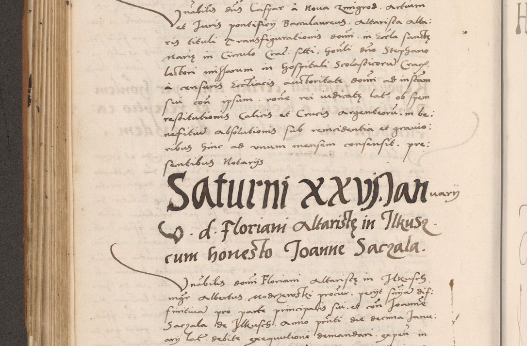 Zdjęcie nr 352 dla obiektu archiwalnego: Acta actorum causarum, sentenciarum tam diffinitivarum quam interlocutoriarum et obligacionum coram reverendo domino Petro Mischkowski custode Kielcensi, canonico vicarioque in spiritualibus generali Cracoviensi ad annum Domini millesimum quingentesimum octavum, cuius indicio est sexta, pontificatus sanctissimi in Christo patris et domini nostri domini Pauli divina providencia pape tercii feliciter moderni, anno coronacionis quarto decimo continuantur