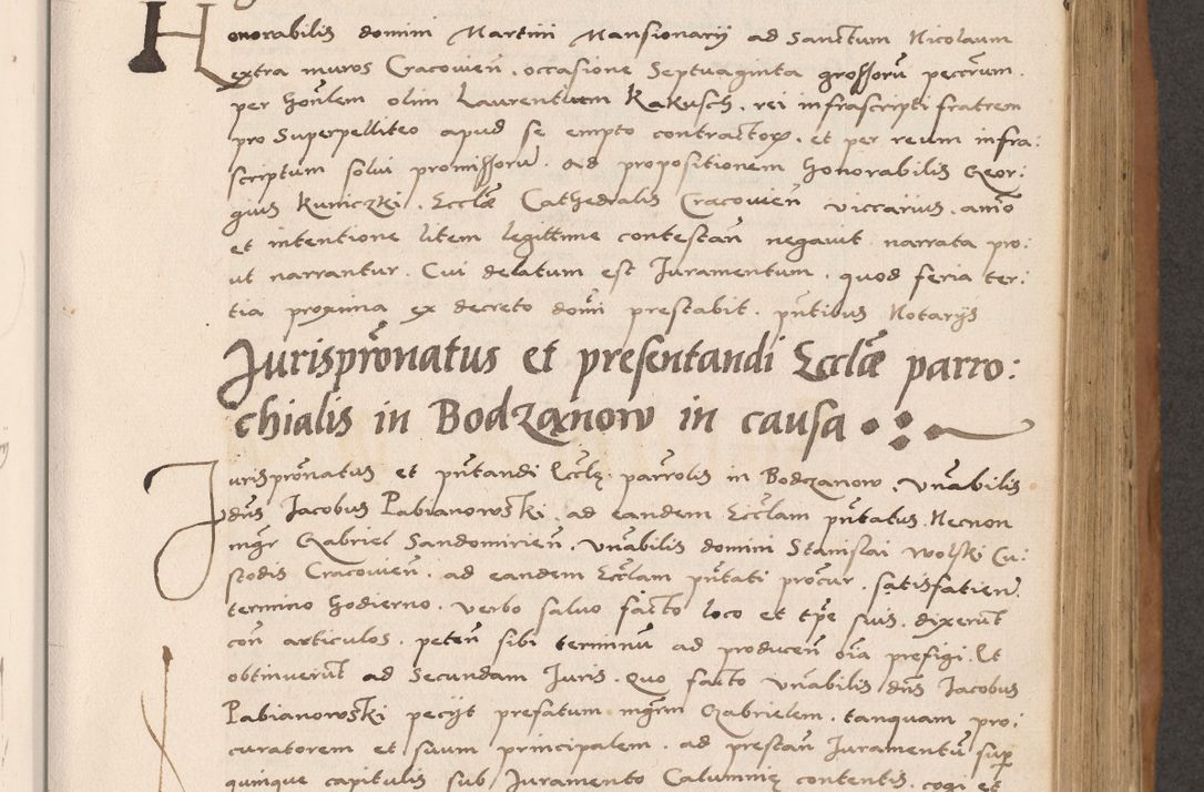 Zdjęcie nr 353 dla obiektu archiwalnego: Acta actorum causarum, sentenciarum tam diffinitivarum quam interlocutoriarum et obligacionum coram reverendo domino Petro Mischkowski custode Kielcensi, canonico vicarioque in spiritualibus generali Cracoviensi ad annum Domini millesimum quingentesimum octavum, cuius indicio est sexta, pontificatus sanctissimi in Christo patris et domini nostri domini Pauli divina providencia pape tercii feliciter moderni, anno coronacionis quarto decimo continuantur