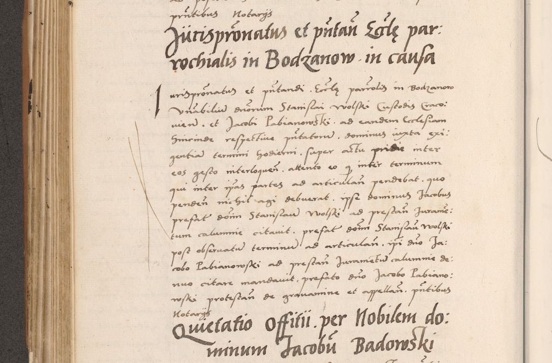 Zdjęcie nr 350 dla obiektu archiwalnego: Acta actorum causarum, sentenciarum tam diffinitivarum quam interlocutoriarum et obligacionum coram reverendo domino Petro Mischkowski custode Kielcensi, canonico vicarioque in spiritualibus generali Cracoviensi ad annum Domini millesimum quingentesimum octavum, cuius indicio est sexta, pontificatus sanctissimi in Christo patris et domini nostri domini Pauli divina providencia pape tercii feliciter moderni, anno coronacionis quarto decimo continuantur