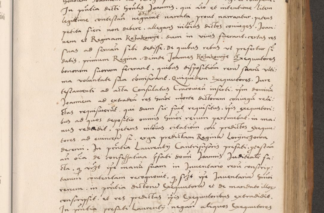 Zdjęcie nr 349 dla obiektu archiwalnego: Acta actorum causarum, sentenciarum tam diffinitivarum quam interlocutoriarum et obligacionum coram reverendo domino Petro Mischkowski custode Kielcensi, canonico vicarioque in spiritualibus generali Cracoviensi ad annum Domini millesimum quingentesimum octavum, cuius indicio est sexta, pontificatus sanctissimi in Christo patris et domini nostri domini Pauli divina providencia pape tercii feliciter moderni, anno coronacionis quarto decimo continuantur