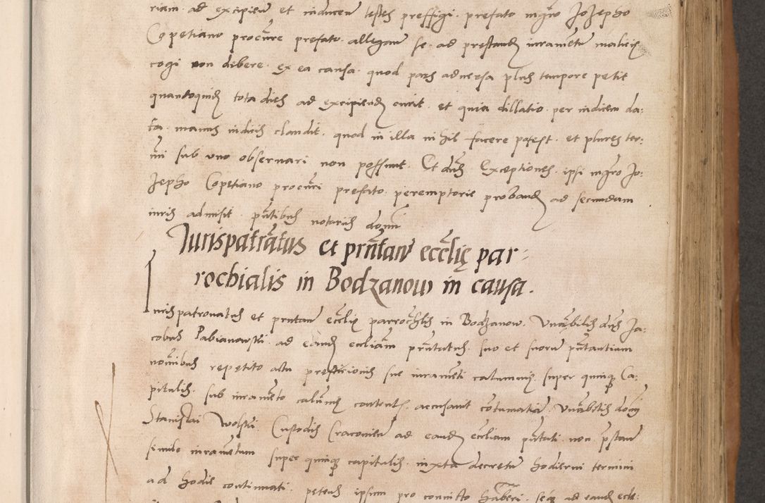 Zdjęcie nr 343 dla obiektu archiwalnego: Acta actorum causarum, sentenciarum tam diffinitivarum quam interlocutoriarum et obligacionum coram reverendo domino Petro Mischkowski custode Kielcensi, canonico vicarioque in spiritualibus generali Cracoviensi ad annum Domini millesimum quingentesimum octavum, cuius indicio est sexta, pontificatus sanctissimi in Christo patris et domini nostri domini Pauli divina providencia pape tercii feliciter moderni, anno coronacionis quarto decimo continuantur