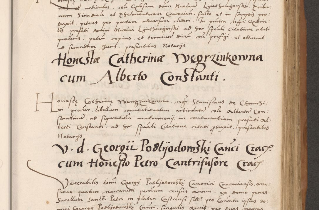 Zdjęcie nr 335 dla obiektu archiwalnego: Acta actorum causarum, sentenciarum tam diffinitivarum quam interlocutoriarum et obligacionum coram reverendo domino Petro Mischkowski custode Kielcensi, canonico vicarioque in spiritualibus generali Cracoviensi ad annum Domini millesimum quingentesimum octavum, cuius indicio est sexta, pontificatus sanctissimi in Christo patris et domini nostri domini Pauli divina providencia pape tercii feliciter moderni, anno coronacionis quarto decimo continuantur