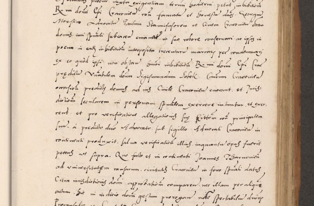 Zdjęcie nr 331 dla obiektu archiwalnego: Acta actorum causarum, sentenciarum tam diffinitivarum quam interlocutoriarum et obligacionum coram reverendo domino Petro Mischkowski custode Kielcensi, canonico vicarioque in spiritualibus generali Cracoviensi ad annum Domini millesimum quingentesimum octavum, cuius indicio est sexta, pontificatus sanctissimi in Christo patris et domini nostri domini Pauli divina providencia pape tercii feliciter moderni, anno coronacionis quarto decimo continuantur