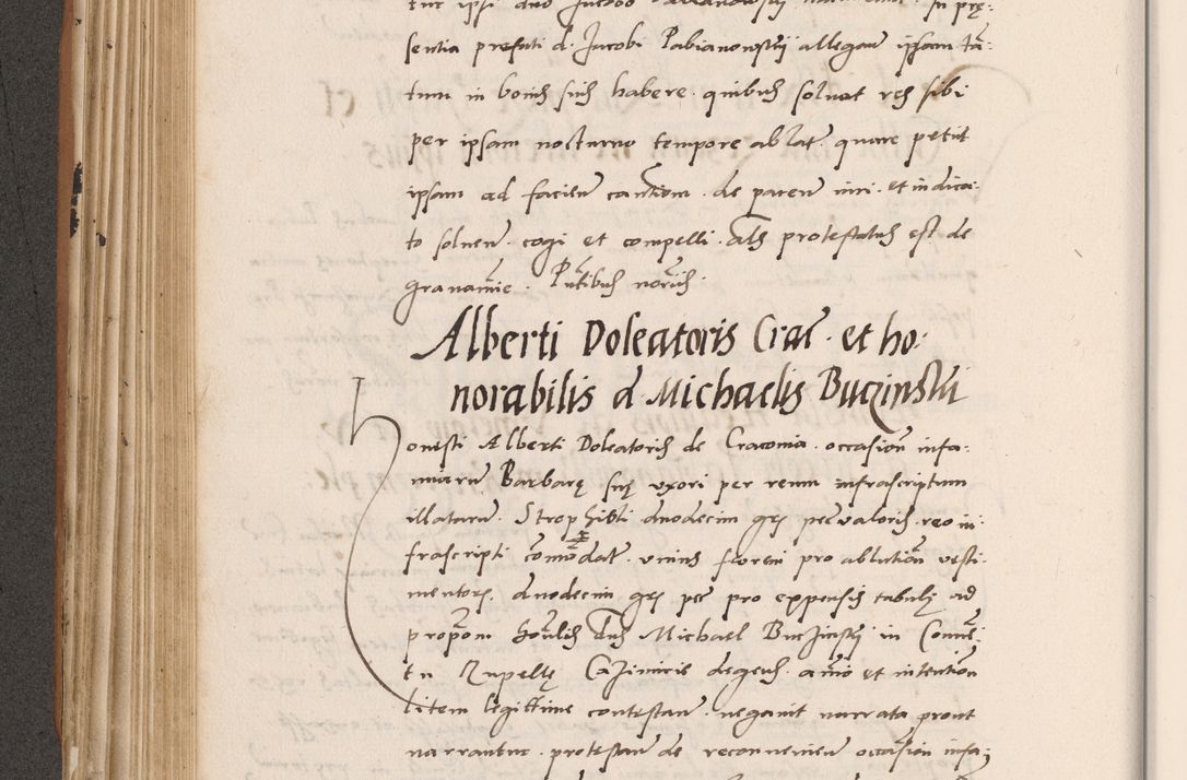 Zdjęcie nr 326 dla obiektu archiwalnego: Acta actorum causarum, sentenciarum tam diffinitivarum quam interlocutoriarum et obligacionum coram reverendo domino Petro Mischkowski custode Kielcensi, canonico vicarioque in spiritualibus generali Cracoviensi ad annum Domini millesimum quingentesimum octavum, cuius indicio est sexta, pontificatus sanctissimi in Christo patris et domini nostri domini Pauli divina providencia pape tercii feliciter moderni, anno coronacionis quarto decimo continuantur
