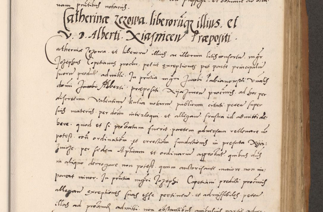 Zdjęcie nr 313 dla obiektu archiwalnego: Acta actorum causarum, sentenciarum tam diffinitivarum quam interlocutoriarum et obligacionum coram reverendo domino Petro Mischkowski custode Kielcensi, canonico vicarioque in spiritualibus generali Cracoviensi ad annum Domini millesimum quingentesimum octavum, cuius indicio est sexta, pontificatus sanctissimi in Christo patris et domini nostri domini Pauli divina providencia pape tercii feliciter moderni, anno coronacionis quarto decimo continuantur