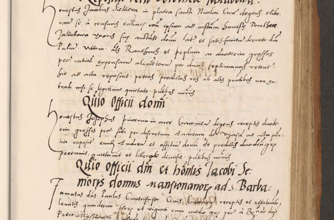 Zdjęcie nr 311 dla obiektu archiwalnego: Acta actorum causarum, sentenciarum tam diffinitivarum quam interlocutoriarum et obligacionum coram reverendo domino Petro Mischkowski custode Kielcensi, canonico vicarioque in spiritualibus generali Cracoviensi ad annum Domini millesimum quingentesimum octavum, cuius indicio est sexta, pontificatus sanctissimi in Christo patris et domini nostri domini Pauli divina providencia pape tercii feliciter moderni, anno coronacionis quarto decimo continuantur