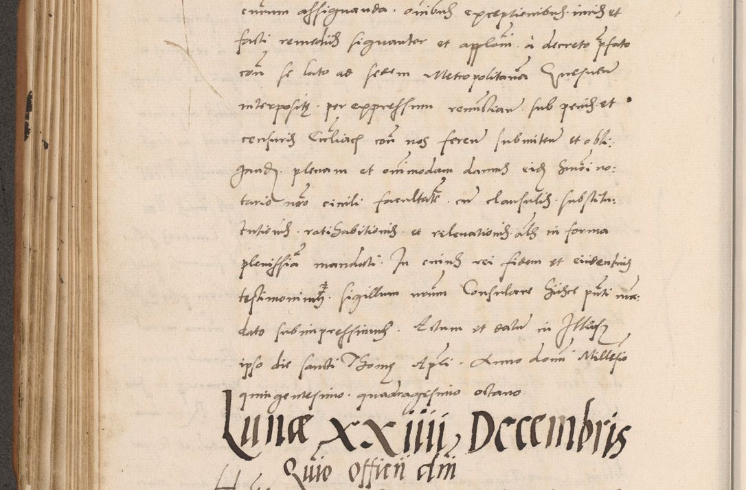 Zdjęcie nr 306 dla obiektu archiwalnego: Acta actorum causarum, sentenciarum tam diffinitivarum quam interlocutoriarum et obligacionum coram reverendo domino Petro Mischkowski custode Kielcensi, canonico vicarioque in spiritualibus generali Cracoviensi ad annum Domini millesimum quingentesimum octavum, cuius indicio est sexta, pontificatus sanctissimi in Christo patris et domini nostri domini Pauli divina providencia pape tercii feliciter moderni, anno coronacionis quarto decimo continuantur