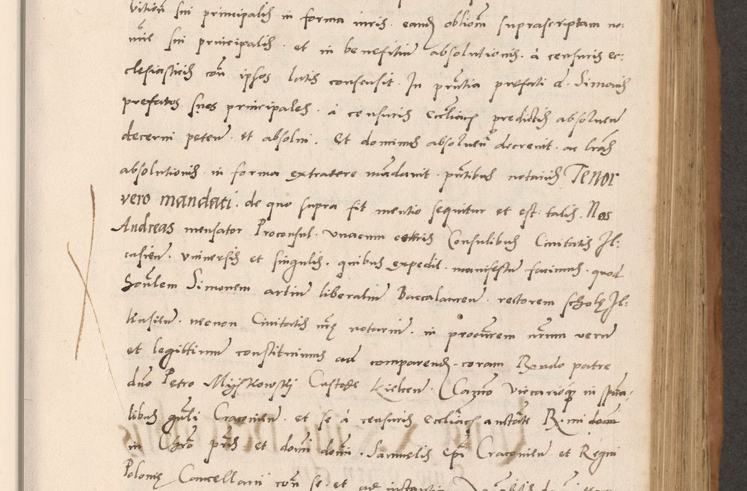 Zdjęcie nr 305 dla obiektu archiwalnego: Acta actorum causarum, sentenciarum tam diffinitivarum quam interlocutoriarum et obligacionum coram reverendo domino Petro Mischkowski custode Kielcensi, canonico vicarioque in spiritualibus generali Cracoviensi ad annum Domini millesimum quingentesimum octavum, cuius indicio est sexta, pontificatus sanctissimi in Christo patris et domini nostri domini Pauli divina providencia pape tercii feliciter moderni, anno coronacionis quarto decimo continuantur