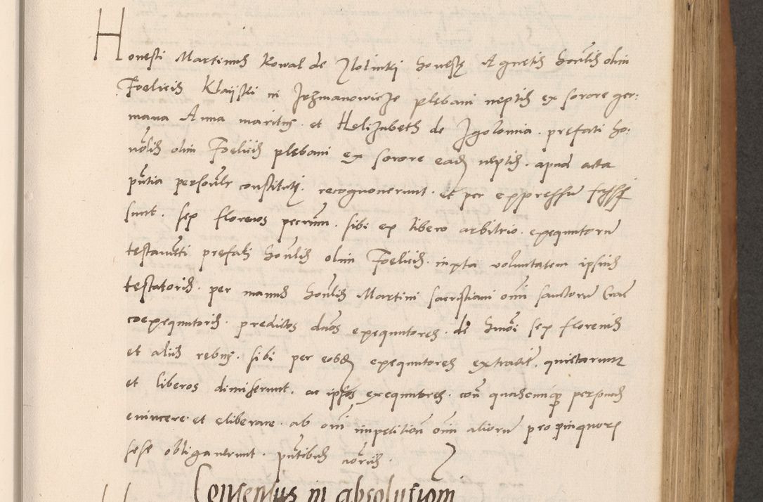 Zdjęcie nr 295 dla obiektu archiwalnego: Acta actorum causarum, sentenciarum tam diffinitivarum quam interlocutoriarum et obligacionum coram reverendo domino Petro Mischkowski custode Kielcensi, canonico vicarioque in spiritualibus generali Cracoviensi ad annum Domini millesimum quingentesimum octavum, cuius indicio est sexta, pontificatus sanctissimi in Christo patris et domini nostri domini Pauli divina providencia pape tercii feliciter moderni, anno coronacionis quarto decimo continuantur