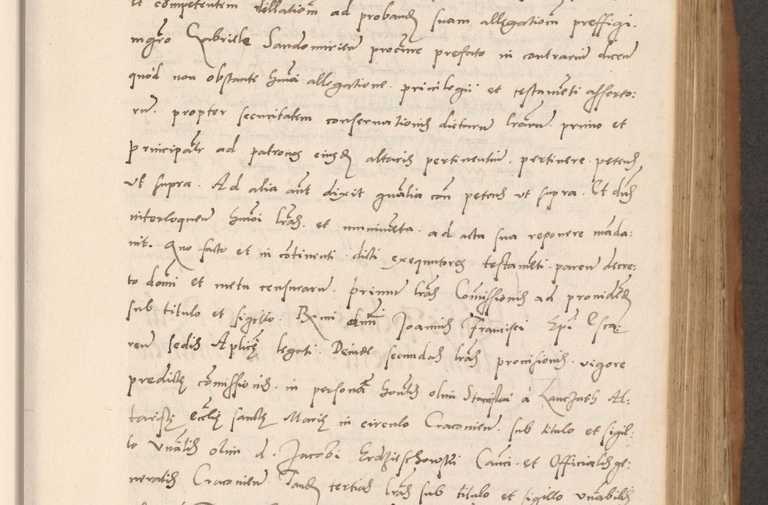 Zdjęcie nr 289 dla obiektu archiwalnego: Acta actorum causarum, sentenciarum tam diffinitivarum quam interlocutoriarum et obligacionum coram reverendo domino Petro Mischkowski custode Kielcensi, canonico vicarioque in spiritualibus generali Cracoviensi ad annum Domini millesimum quingentesimum octavum, cuius indicio est sexta, pontificatus sanctissimi in Christo patris et domini nostri domini Pauli divina providencia pape tercii feliciter moderni, anno coronacionis quarto decimo continuantur