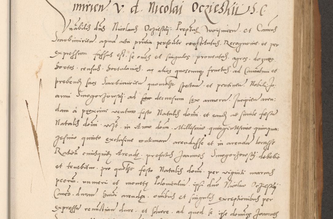 Zdjęcie nr 283 dla obiektu archiwalnego: Acta actorum causarum, sentenciarum tam diffinitivarum quam interlocutoriarum et obligacionum coram reverendo domino Petro Mischkowski custode Kielcensi, canonico vicarioque in spiritualibus generali Cracoviensi ad annum Domini millesimum quingentesimum octavum, cuius indicio est sexta, pontificatus sanctissimi in Christo patris et domini nostri domini Pauli divina providencia pape tercii feliciter moderni, anno coronacionis quarto decimo continuantur