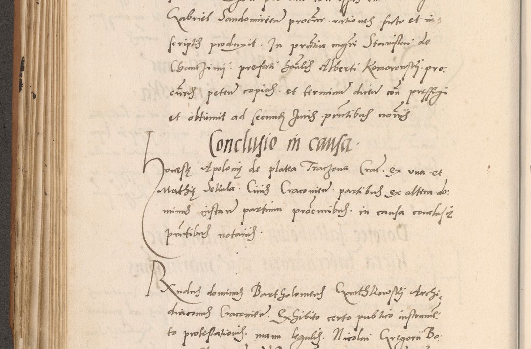 Zdjęcie nr 282 dla obiektu archiwalnego: Acta actorum causarum, sentenciarum tam diffinitivarum quam interlocutoriarum et obligacionum coram reverendo domino Petro Mischkowski custode Kielcensi, canonico vicarioque in spiritualibus generali Cracoviensi ad annum Domini millesimum quingentesimum octavum, cuius indicio est sexta, pontificatus sanctissimi in Christo patris et domini nostri domini Pauli divina providencia pape tercii feliciter moderni, anno coronacionis quarto decimo continuantur