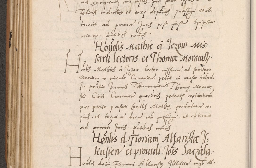 Zdjęcie nr 280 dla obiektu archiwalnego: Acta actorum causarum, sentenciarum tam diffinitivarum quam interlocutoriarum et obligacionum coram reverendo domino Petro Mischkowski custode Kielcensi, canonico vicarioque in spiritualibus generali Cracoviensi ad annum Domini millesimum quingentesimum octavum, cuius indicio est sexta, pontificatus sanctissimi in Christo patris et domini nostri domini Pauli divina providencia pape tercii feliciter moderni, anno coronacionis quarto decimo continuantur