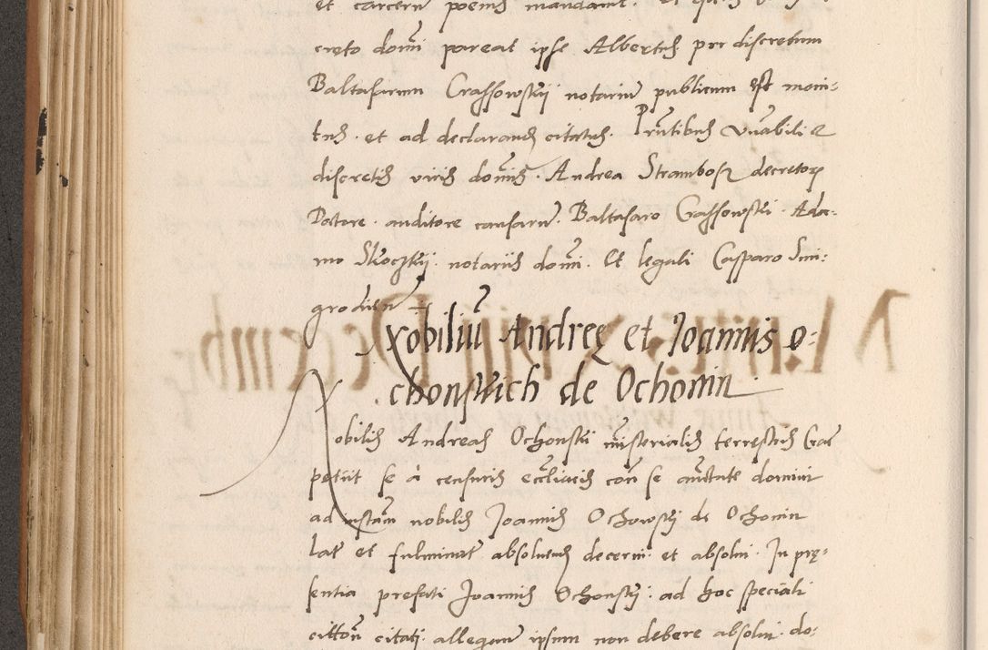 Zdjęcie nr 278 dla obiektu archiwalnego: Acta actorum causarum, sentenciarum tam diffinitivarum quam interlocutoriarum et obligacionum coram reverendo domino Petro Mischkowski custode Kielcensi, canonico vicarioque in spiritualibus generali Cracoviensi ad annum Domini millesimum quingentesimum octavum, cuius indicio est sexta, pontificatus sanctissimi in Christo patris et domini nostri domini Pauli divina providencia pape tercii feliciter moderni, anno coronacionis quarto decimo continuantur