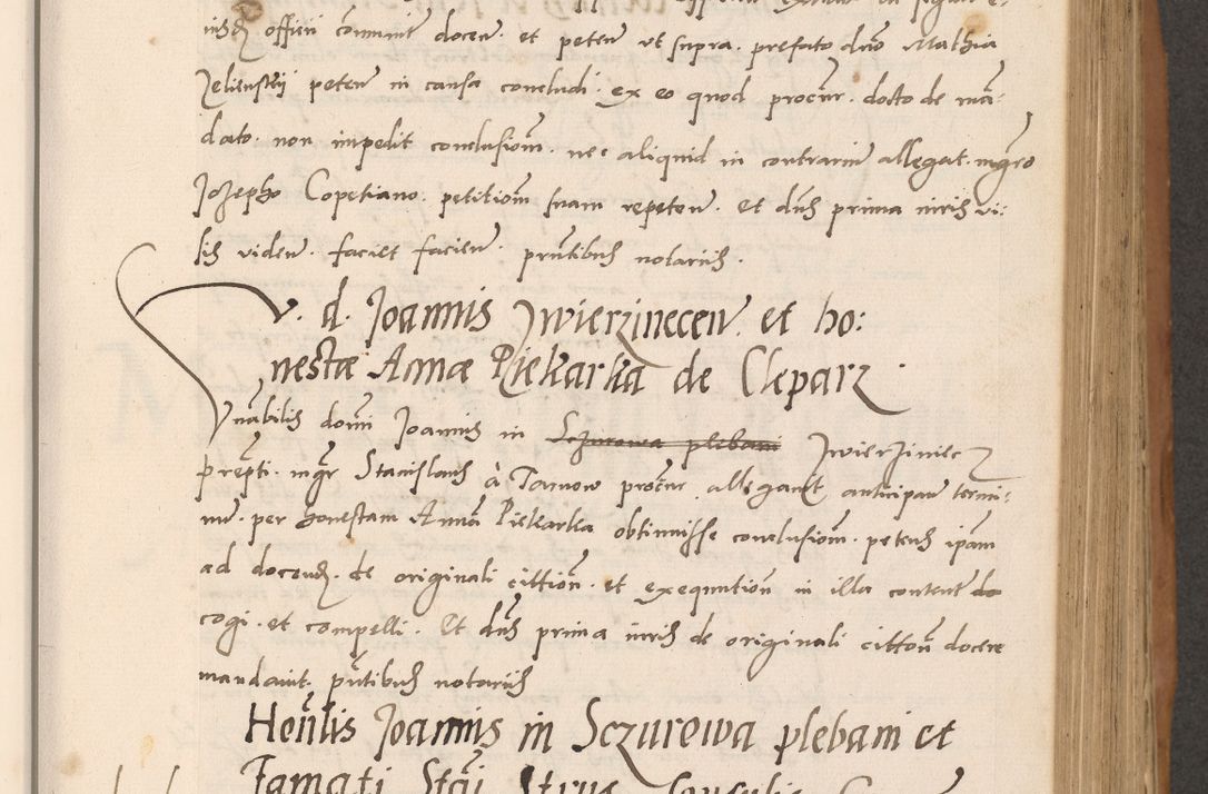 Zdjęcie nr 275 dla obiektu archiwalnego: Acta actorum causarum, sentenciarum tam diffinitivarum quam interlocutoriarum et obligacionum coram reverendo domino Petro Mischkowski custode Kielcensi, canonico vicarioque in spiritualibus generali Cracoviensi ad annum Domini millesimum quingentesimum octavum, cuius indicio est sexta, pontificatus sanctissimi in Christo patris et domini nostri domini Pauli divina providencia pape tercii feliciter moderni, anno coronacionis quarto decimo continuantur