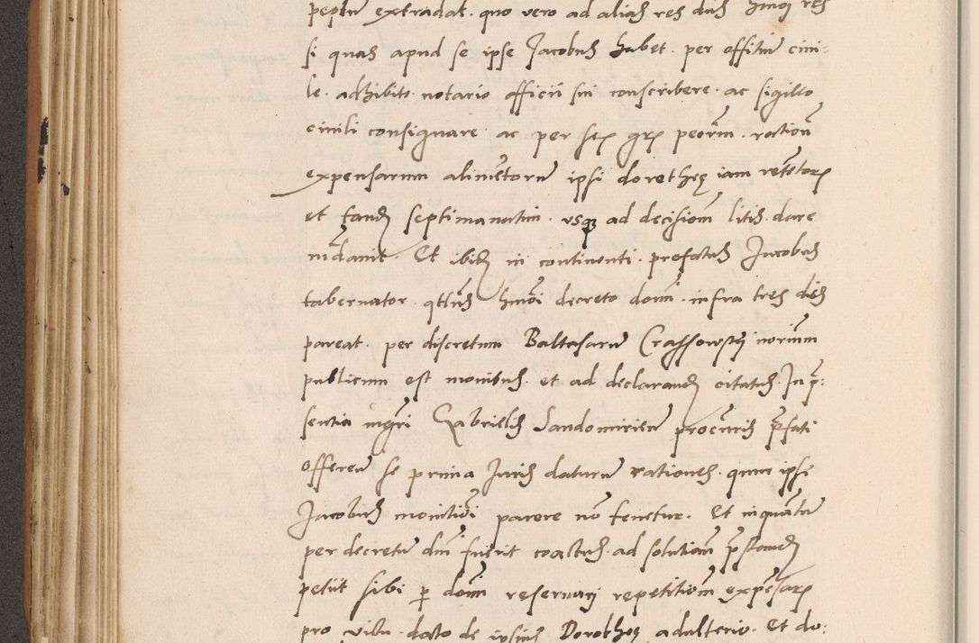 Zdjęcie nr 272 dla obiektu archiwalnego: Acta actorum causarum, sentenciarum tam diffinitivarum quam interlocutoriarum et obligacionum coram reverendo domino Petro Mischkowski custode Kielcensi, canonico vicarioque in spiritualibus generali Cracoviensi ad annum Domini millesimum quingentesimum octavum, cuius indicio est sexta, pontificatus sanctissimi in Christo patris et domini nostri domini Pauli divina providencia pape tercii feliciter moderni, anno coronacionis quarto decimo continuantur