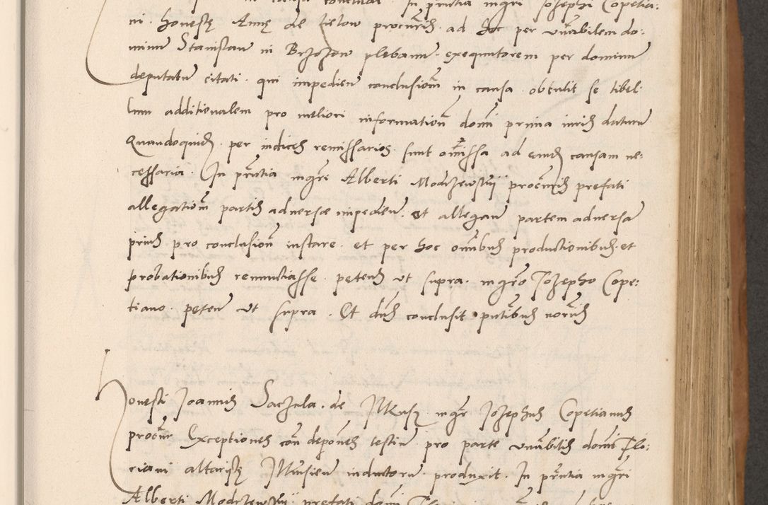 Zdjęcie nr 265 dla obiektu archiwalnego: Acta actorum causarum, sentenciarum tam diffinitivarum quam interlocutoriarum et obligacionum coram reverendo domino Petro Mischkowski custode Kielcensi, canonico vicarioque in spiritualibus generali Cracoviensi ad annum Domini millesimum quingentesimum octavum, cuius indicio est sexta, pontificatus sanctissimi in Christo patris et domini nostri domini Pauli divina providencia pape tercii feliciter moderni, anno coronacionis quarto decimo continuantur