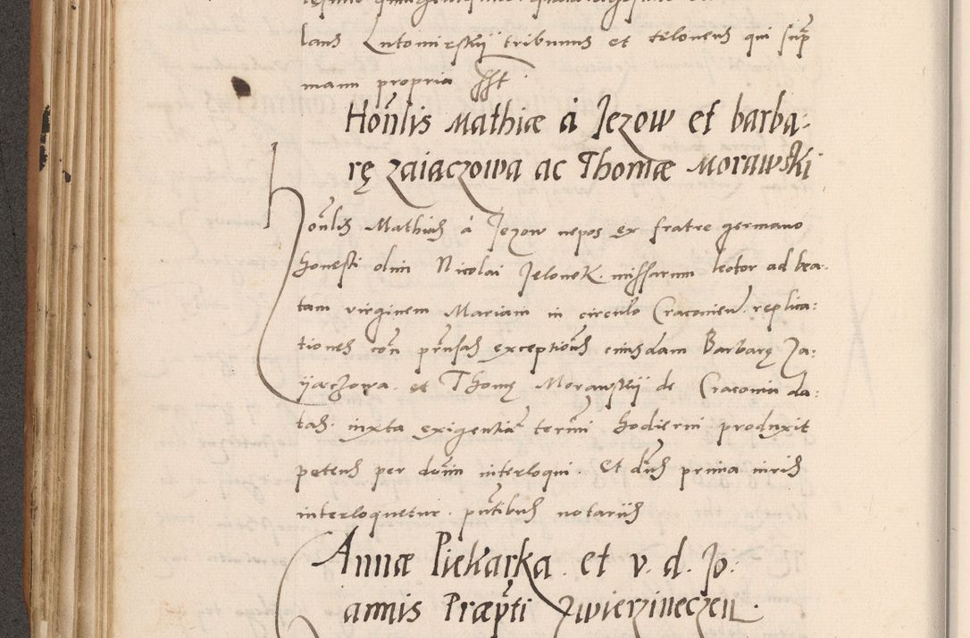 Zdjęcie nr 268 dla obiektu archiwalnego: Acta actorum causarum, sentenciarum tam diffinitivarum quam interlocutoriarum et obligacionum coram reverendo domino Petro Mischkowski custode Kielcensi, canonico vicarioque in spiritualibus generali Cracoviensi ad annum Domini millesimum quingentesimum octavum, cuius indicio est sexta, pontificatus sanctissimi in Christo patris et domini nostri domini Pauli divina providencia pape tercii feliciter moderni, anno coronacionis quarto decimo continuantur