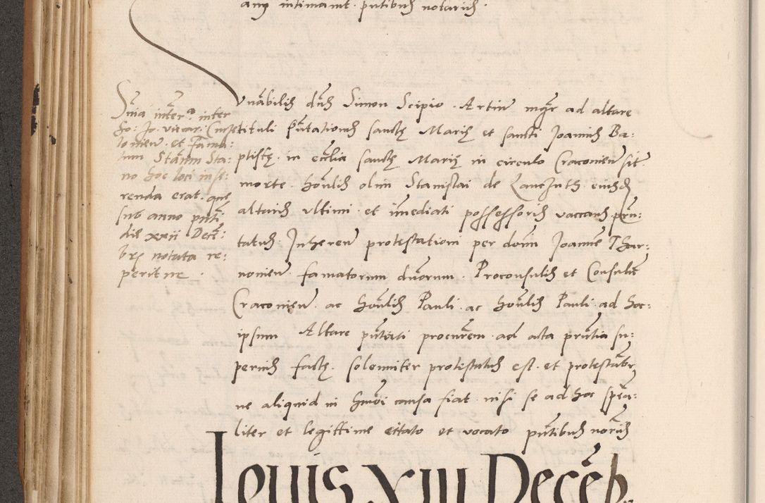 Zdjęcie nr 264 dla obiektu archiwalnego: Acta actorum causarum, sentenciarum tam diffinitivarum quam interlocutoriarum et obligacionum coram reverendo domino Petro Mischkowski custode Kielcensi, canonico vicarioque in spiritualibus generali Cracoviensi ad annum Domini millesimum quingentesimum octavum, cuius indicio est sexta, pontificatus sanctissimi in Christo patris et domini nostri domini Pauli divina providencia pape tercii feliciter moderni, anno coronacionis quarto decimo continuantur