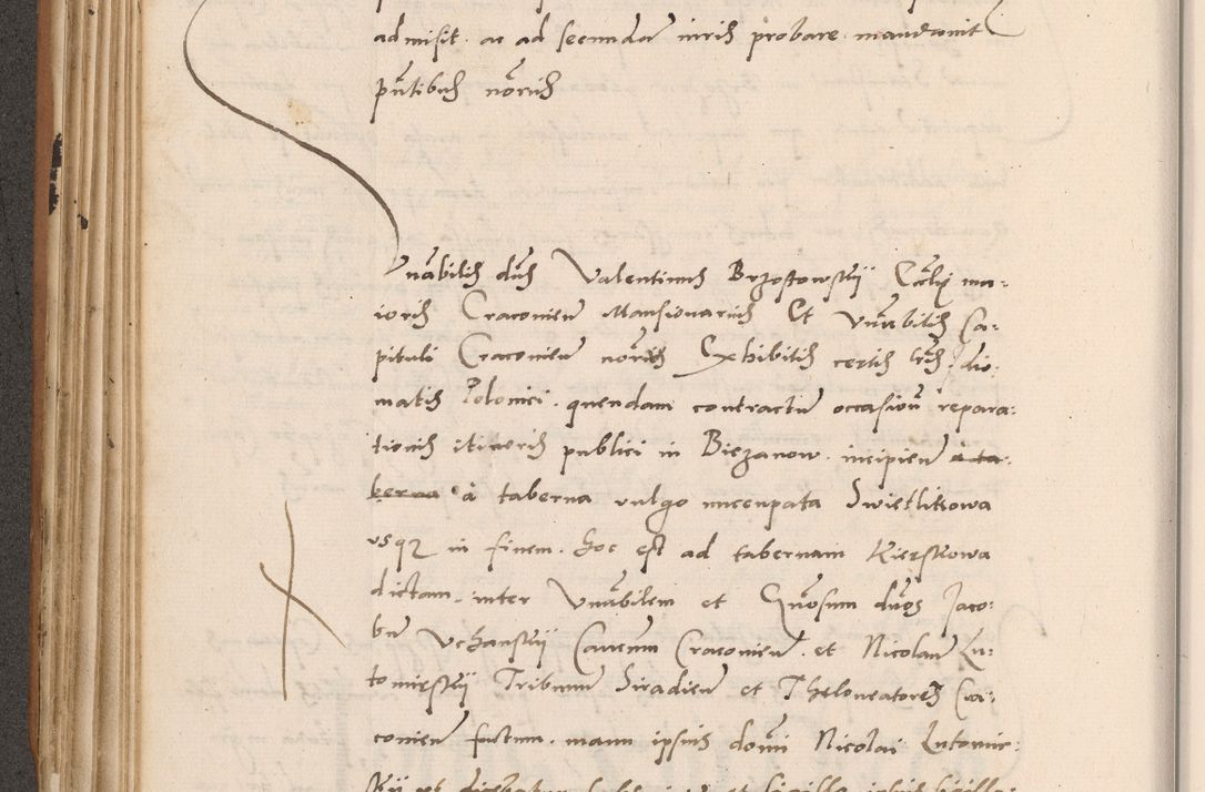 Zdjęcie nr 266 dla obiektu archiwalnego: Acta actorum causarum, sentenciarum tam diffinitivarum quam interlocutoriarum et obligacionum coram reverendo domino Petro Mischkowski custode Kielcensi, canonico vicarioque in spiritualibus generali Cracoviensi ad annum Domini millesimum quingentesimum octavum, cuius indicio est sexta, pontificatus sanctissimi in Christo patris et domini nostri domini Pauli divina providencia pape tercii feliciter moderni, anno coronacionis quarto decimo continuantur
